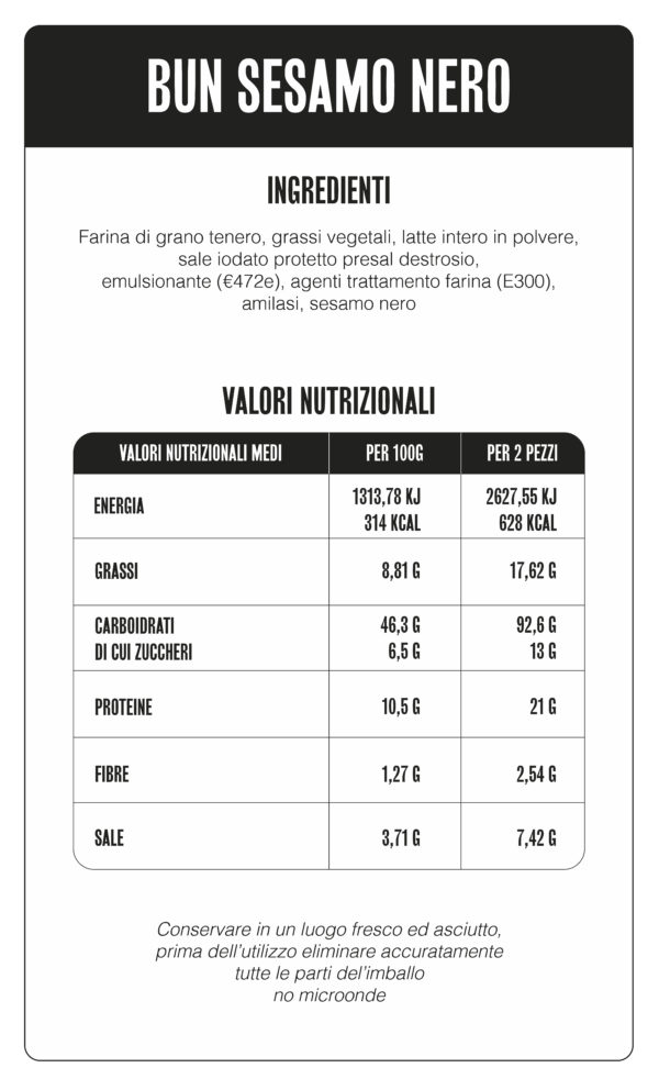 BUN SESAMO NERO - immagine 2
